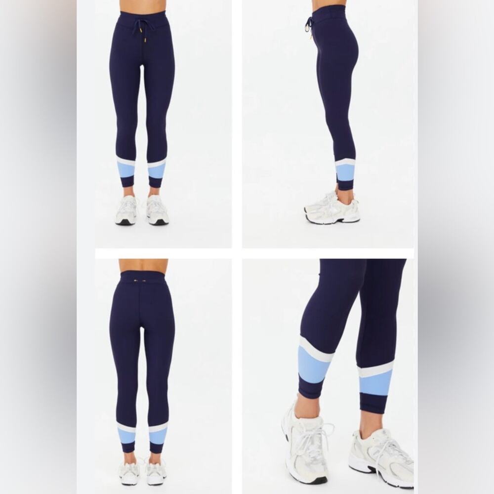 FARFETCH The Upside Silverstone Activewear Pants Drawstring Navy Blue White 10